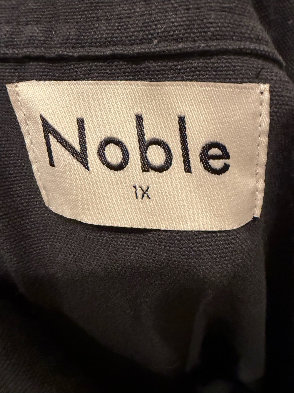 Noble Utility Dress In Ash  Black Zip-Front Short Sleeve Dress With Pockets 1X - Picture 5 of 8